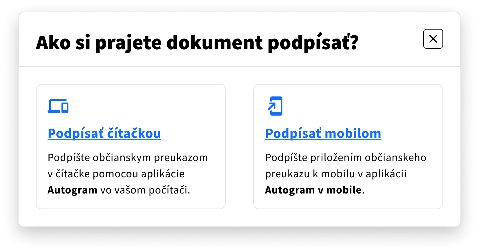 Screenshot rozšírenia