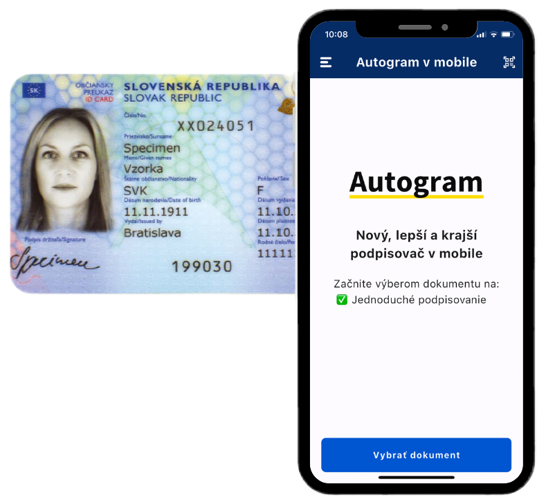 Autogram v mobile a nový občiansky preukaz